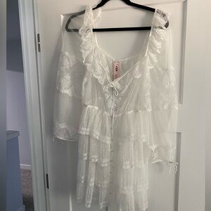 For love and lemons, robe or bridal cover-up
